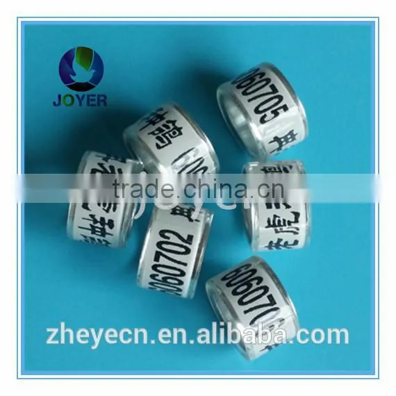 factory direct good quality and cheap price cpigeon rings for sale pigeon ring pigeon ring aluminum