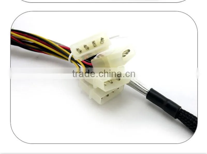 1m black 30AWG Internal Mini SAS 36pin (SFF-8087) Male to SAS 29pin Female with 4pin Power (SFF-8482) Cable