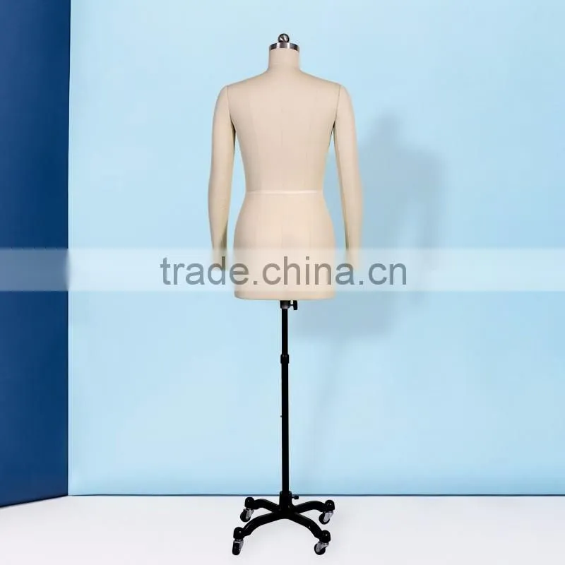 European and American female mannequin wedding dressform with collapsible shoulder hip and belly