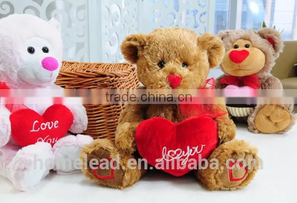 Custom cute valentines gift plush teddy bears