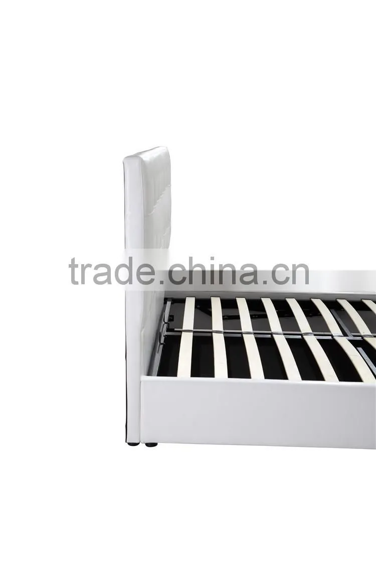 Home Furniture Prado Gas Lift Ottoman faux leather Storage Bed