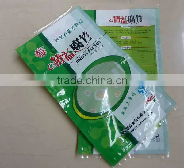 Food Plastic Packaging Bags for dried bean curd