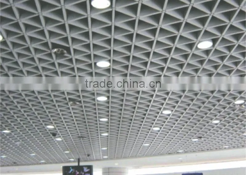 High Strength Suspended Cell Ceiling Aluminum Triangle Open Grid Ceiling