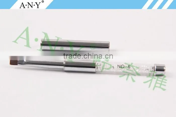 ANY Nail Art Beauty Care UV Gel Nails Building Rhinstone Flat Nlon Nail Brush Gel Nail Art