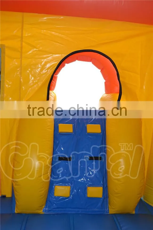 Attractive inflatable birthday bouncer combo for sale, inflatable bouncer castle house with slide