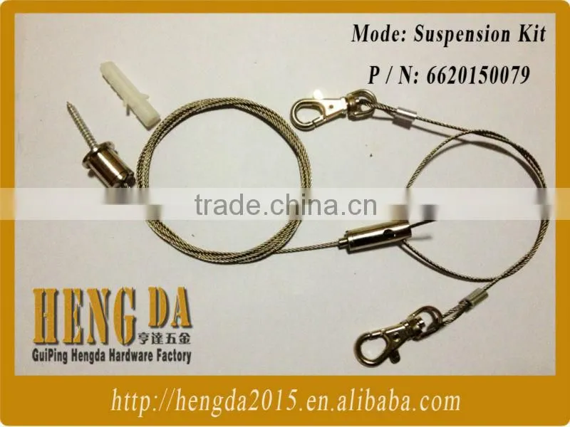 Steel lighting fixture hangers sling