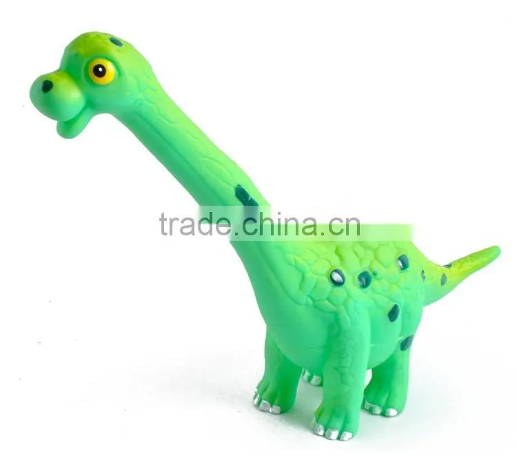 6pcs 10 inch cartoon vinyl soft plastic dinosaur toys