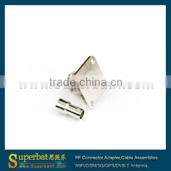 UHF Crimp Jack with 4 Hole Panel Mount connector for LMR195 uhf vhf tv antenna