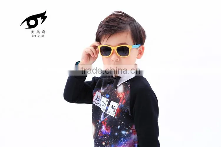 New product Manufacturers selling silicone polarizing sunglasses cute kids glasses