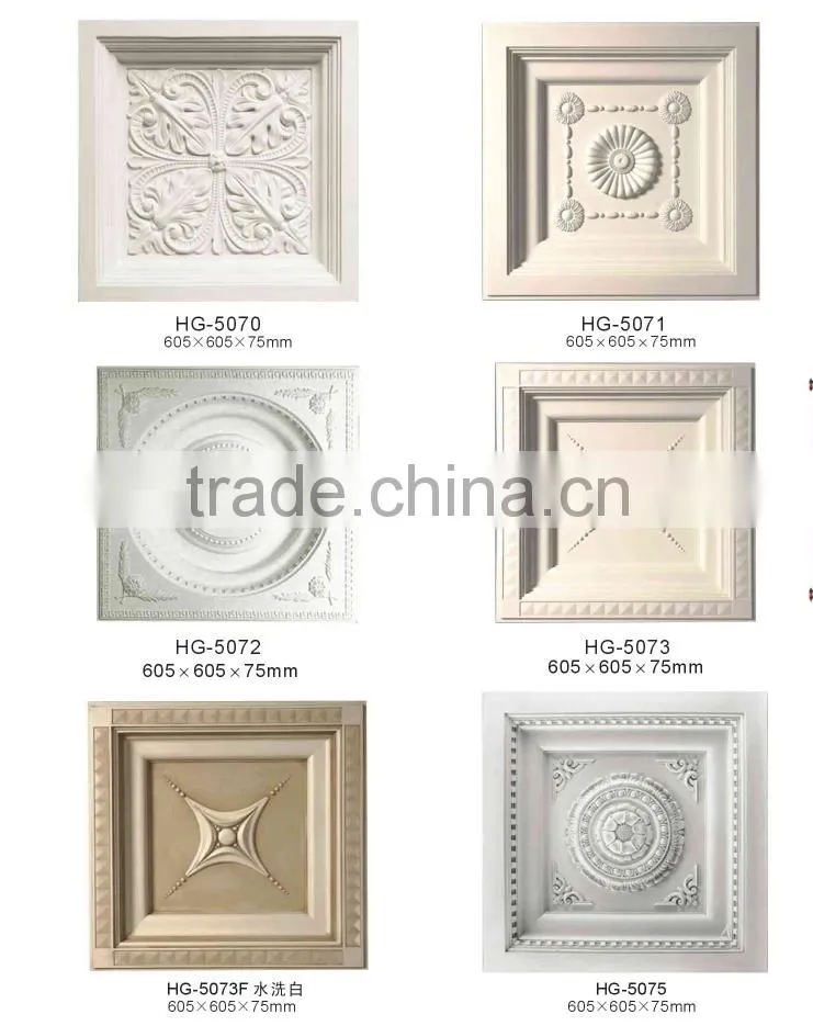 HG5072 Ceiling design/ Bedroom or living room decorative/ European-style PU Ceiling mouldings / lamp holders