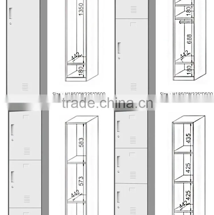 cheap 6 compartment locker