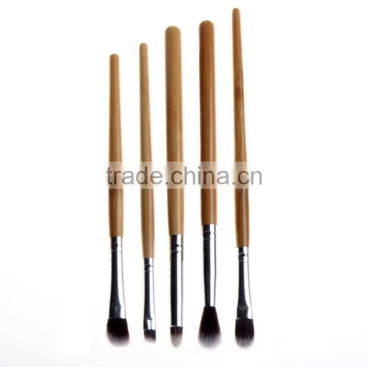 Natural Wood Handle Makeup brushes set 11 pcs