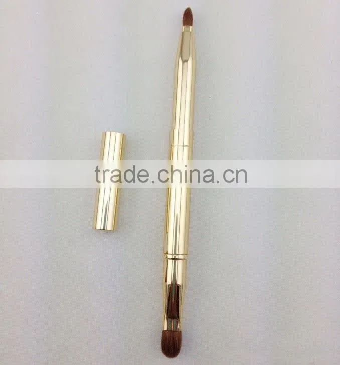 Retractable eyeshadow brush,Retractable lip brush,travel retractable brush