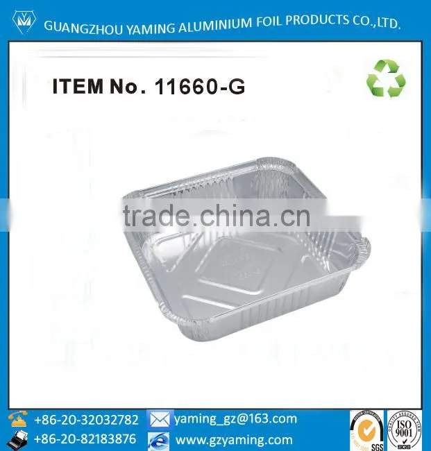 aluminium foil container square catering serving tray