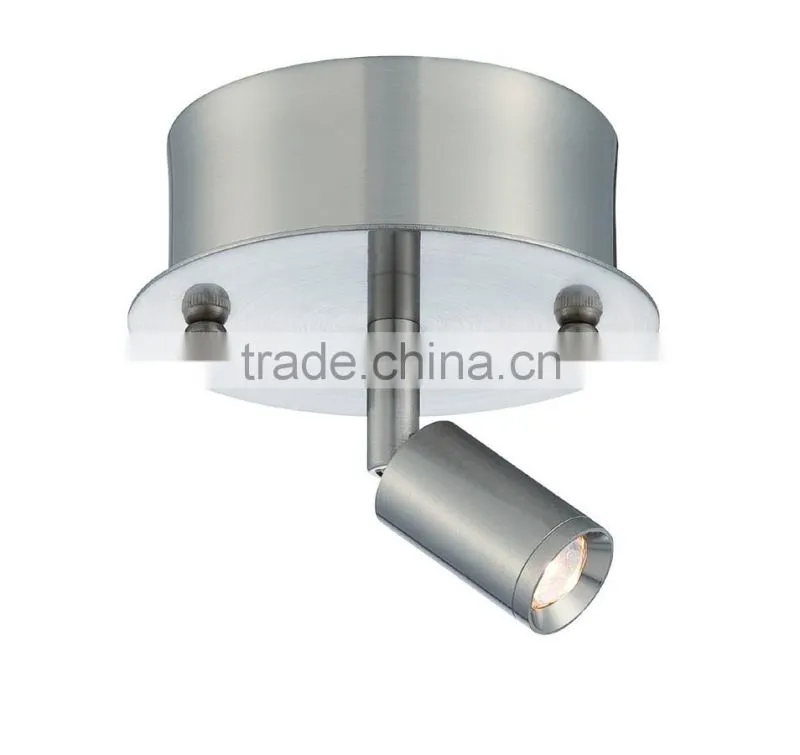 High quality single light led ceiling light finish with silver color