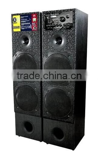 professional stage vibration speaker with fm radio usb sd card reader
