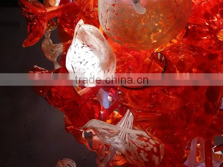 hand blown glass chandelier decoration XO-20150619 Modern glass chandelier from famous Chinese glass artist Mr Ou LianHua