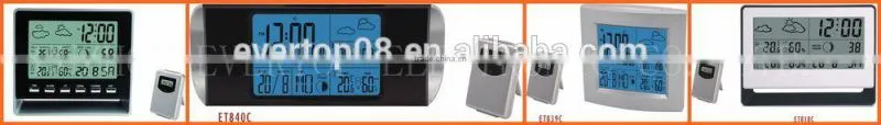 WEATHER FORECAST DIGITAL CLOCK ET876B