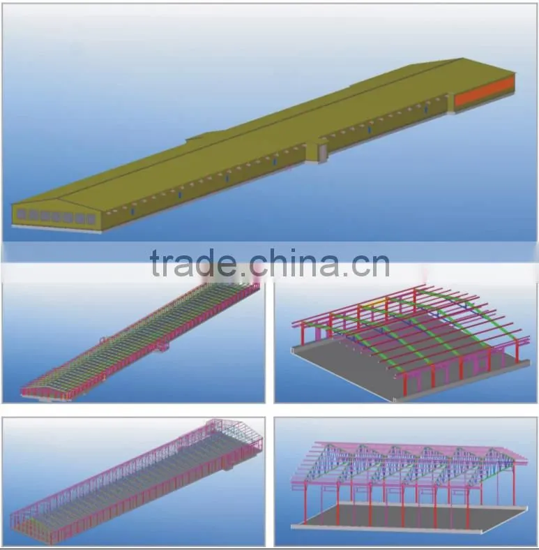automatic environmental controlled chicken farms construction