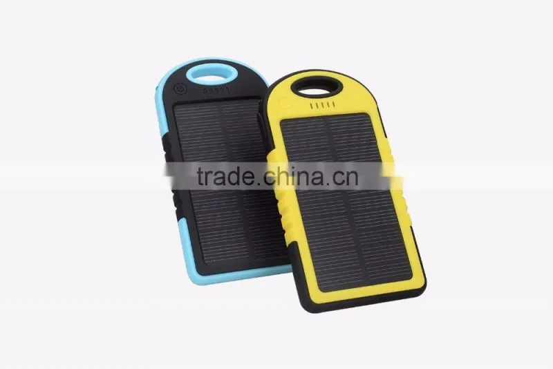 solar power bank led waterproof 4000mah