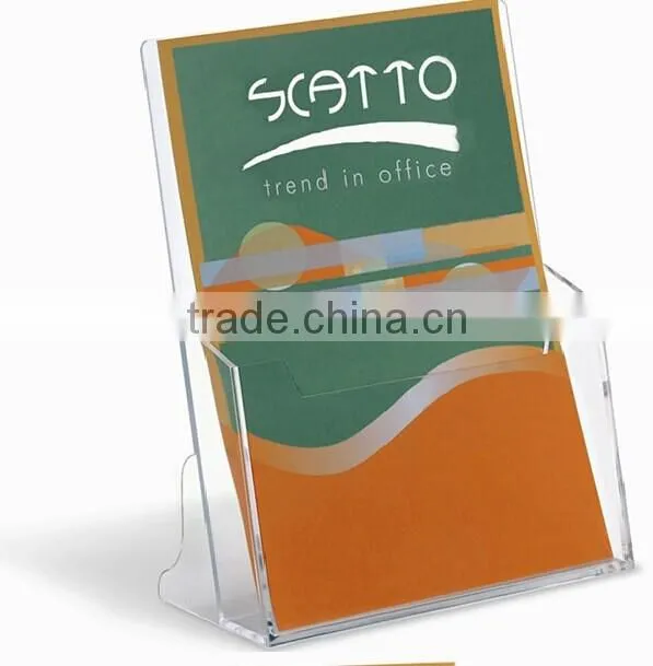 PMMA book stand book rack brochure holder