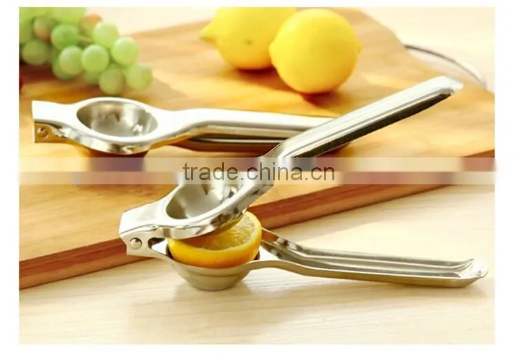 Home Kitchen Stainless Steel Lemon Squeezer Manual Juicer Thicken Fruit Lemon Juicer Presser Novel Fruit Juice Tool Reamers