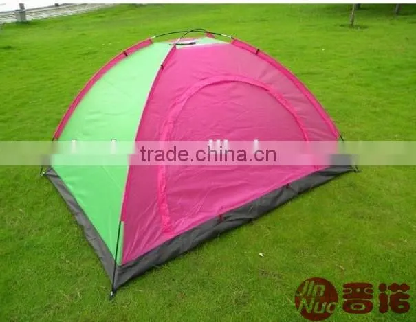 2 Person Double Layers Fiberglass Pole Camping Tent