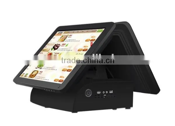 15inch Double Screen POS Touch screen All in One for Retail POS system
