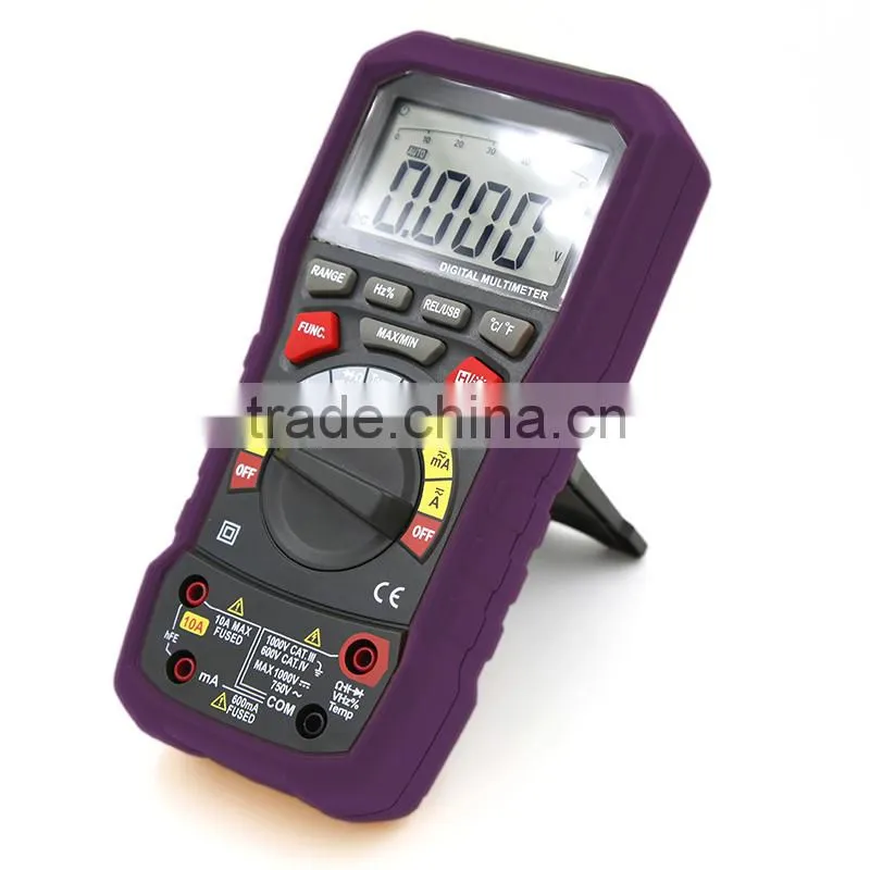Auto Range True RMS Compact Digital Multimeter for Electrical Troubleshooting Peak Value RS232 Rel AC/DC