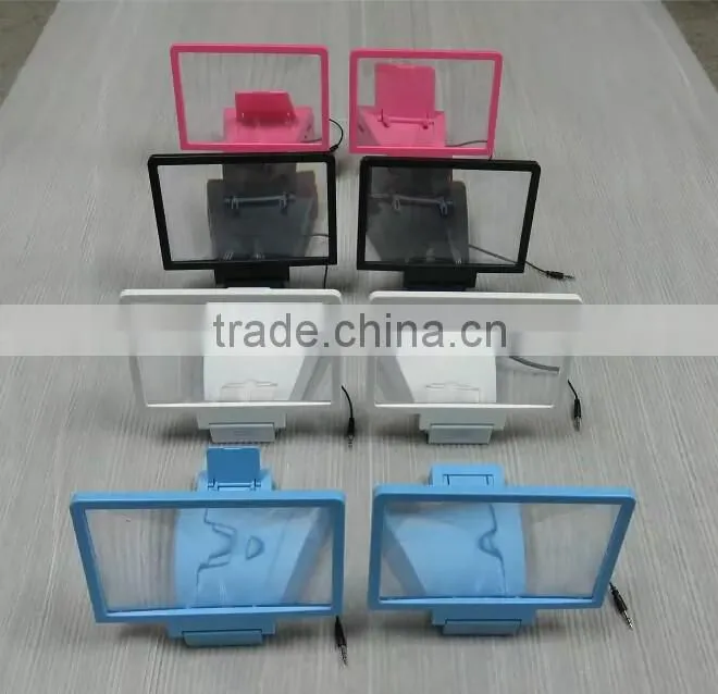 New product Large mobile phone 3D screen magnifier with 4000~6000mah power bank