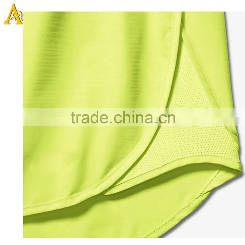 High Waist Band Polyester Sport Wholesale Women Running Shorts