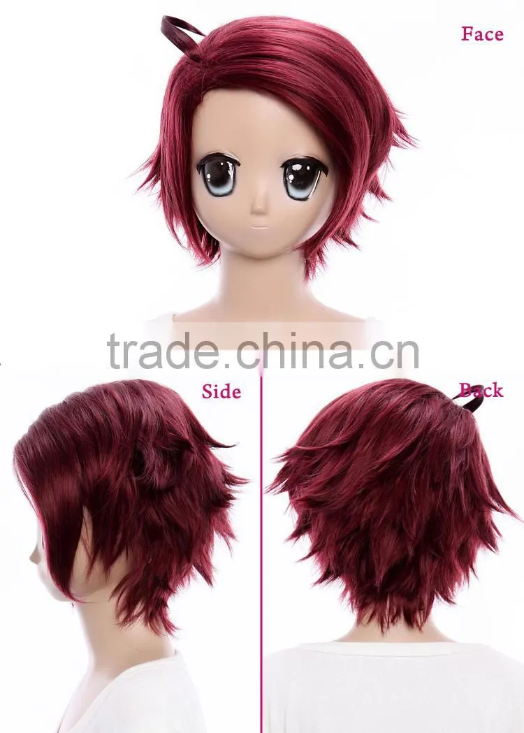 Quality wig red short cosply Axis Powers Hetalia Roderich Edelstein wig