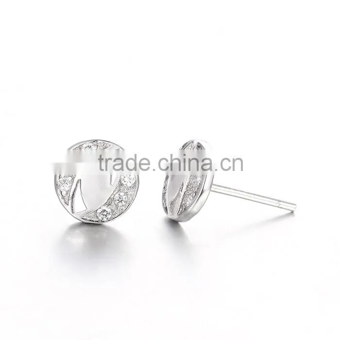 Fashion Korean 925 Silver Set Alphabet Letters Earings for Women