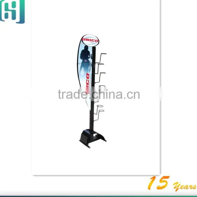retail store metal wholesale motorcycle safety helmet display rack for sale HSX-S0306