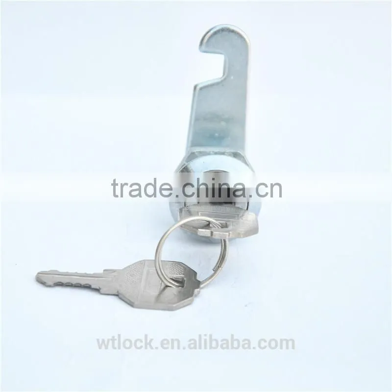Cam cylinder lock cabinet lock with 2 keys