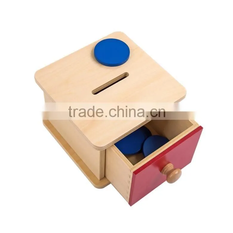 Toy for kids montessori teaching materials imbucare box with small circularity