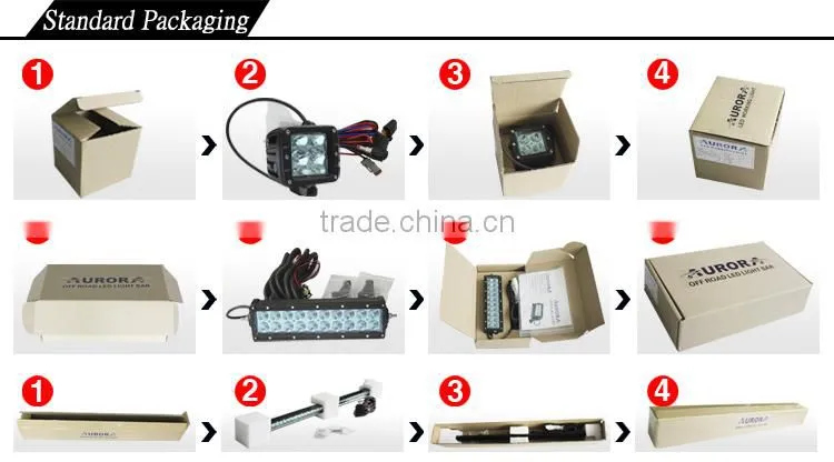 Aurora ISO9001 2'' amber work light jeep wrangler