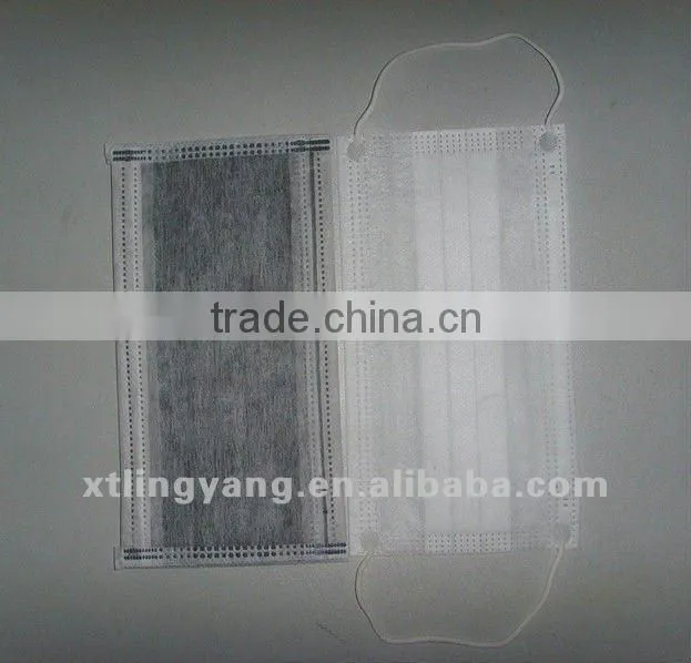Non-woven disposable 4-ply actived carbon face mask