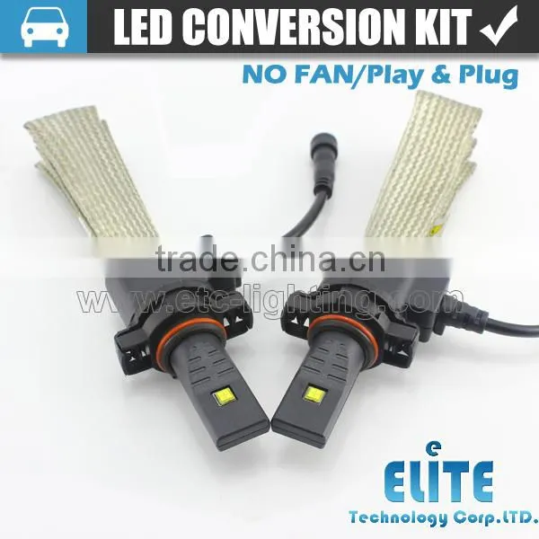 Easy install 3000lm H16 car led headlight conversion kit with phi chips