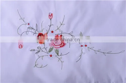 polyester bedding sets with embroidery & various color to select