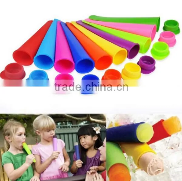 Assorted Colors Silicone Pushup Ice Pops Moldice Cream Molds