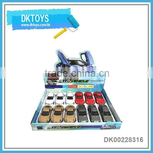 Cool design 1:36 pull back open door diecast racing car with IC