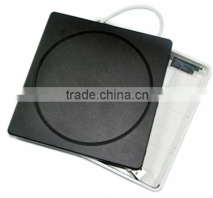 USB 2.0 Slim External Case Enclosure for 9.5mm SATA CD DVD Burner Drive