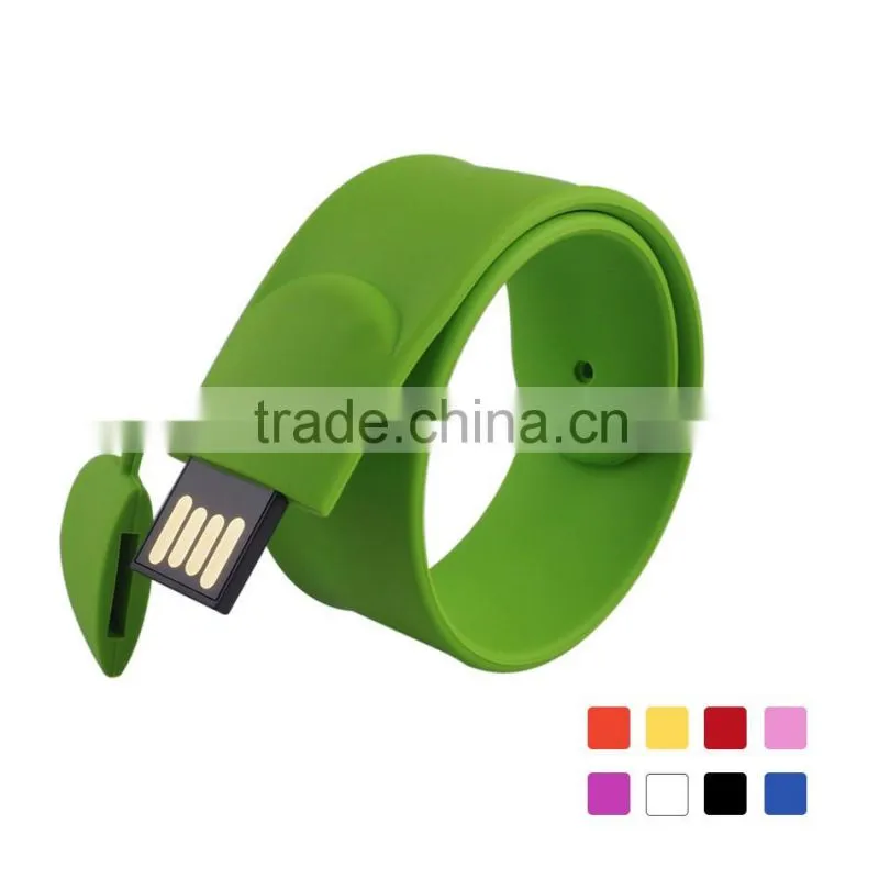 High Quality Silicone USB Flash Drive Bracelet Promotional Price
