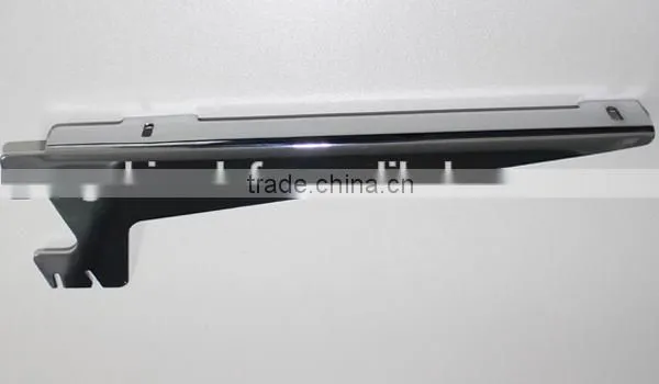 Chrome adjustable iron shelf bracket for channel