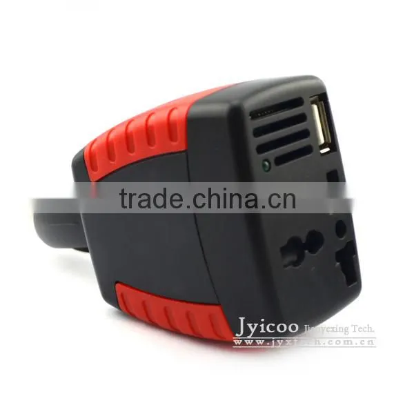 Jyicoo 150W Car Inverter 12V DC Cigarette Lighter to 220V AC Lighter Plug Adapter With USB 2.0A Output
