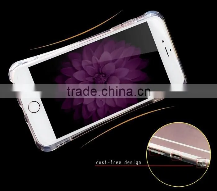 4.7 Inch Shockproof Transparent TPU Funky Mobile Phone Cover Case