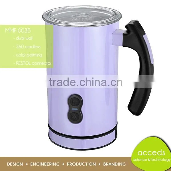 Handheld Safe Smart Profession 115ml Milk Frother and Warmer
