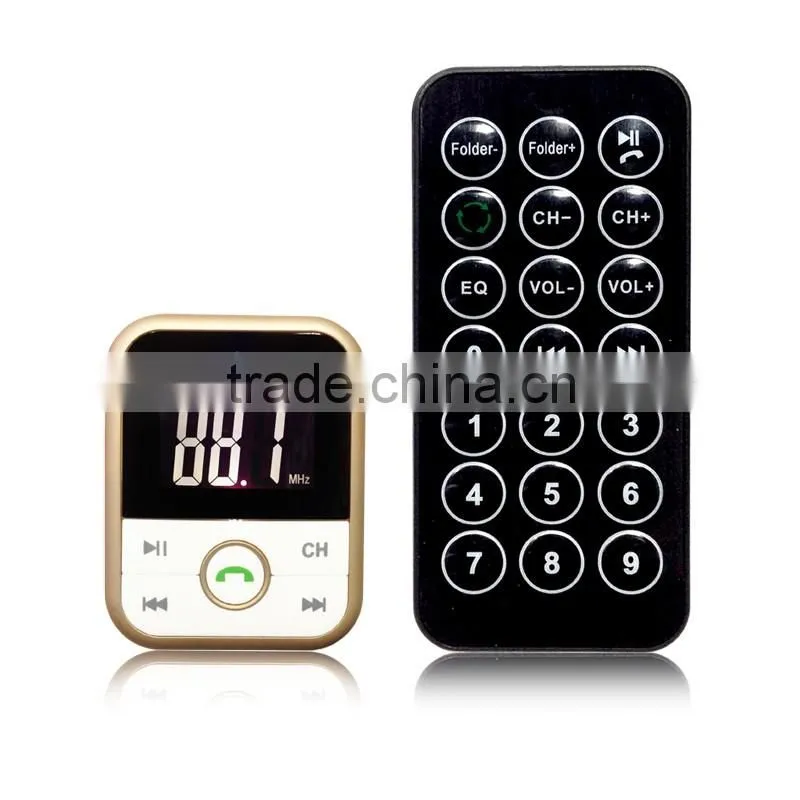Bluetooth 4.0 handfree car kit with FM transmitter & 2.1A charger