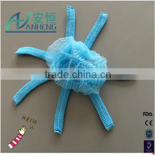 nonwoven medical use disposable colored hair nets